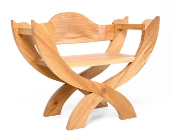 Medieval-Style Armchairs | Wooden Armchair | Custom Armchair Set | Oak Furniture
