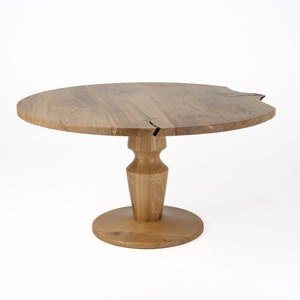 Dining Table | Community Table | Modern Dining Table | Natural Wood | Round White Oak Dining Table