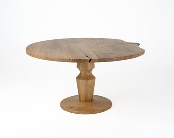 Round White Oak Dining Table | Modern Community Table