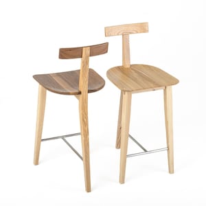 Bar Stool | Wooden Bar Stool | Oak and Walnut Stool | Bar Chair | Counter Bar Stool