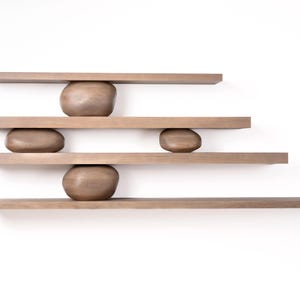 Wall-Mounted Shelf | Floating Shelves | Sculptural Wall Shelf | Modern Wood Shelf | Modern Interior Decor