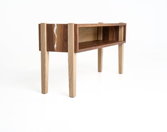 Handmade Walnut Nightstand | Ash Legs Bedside Table