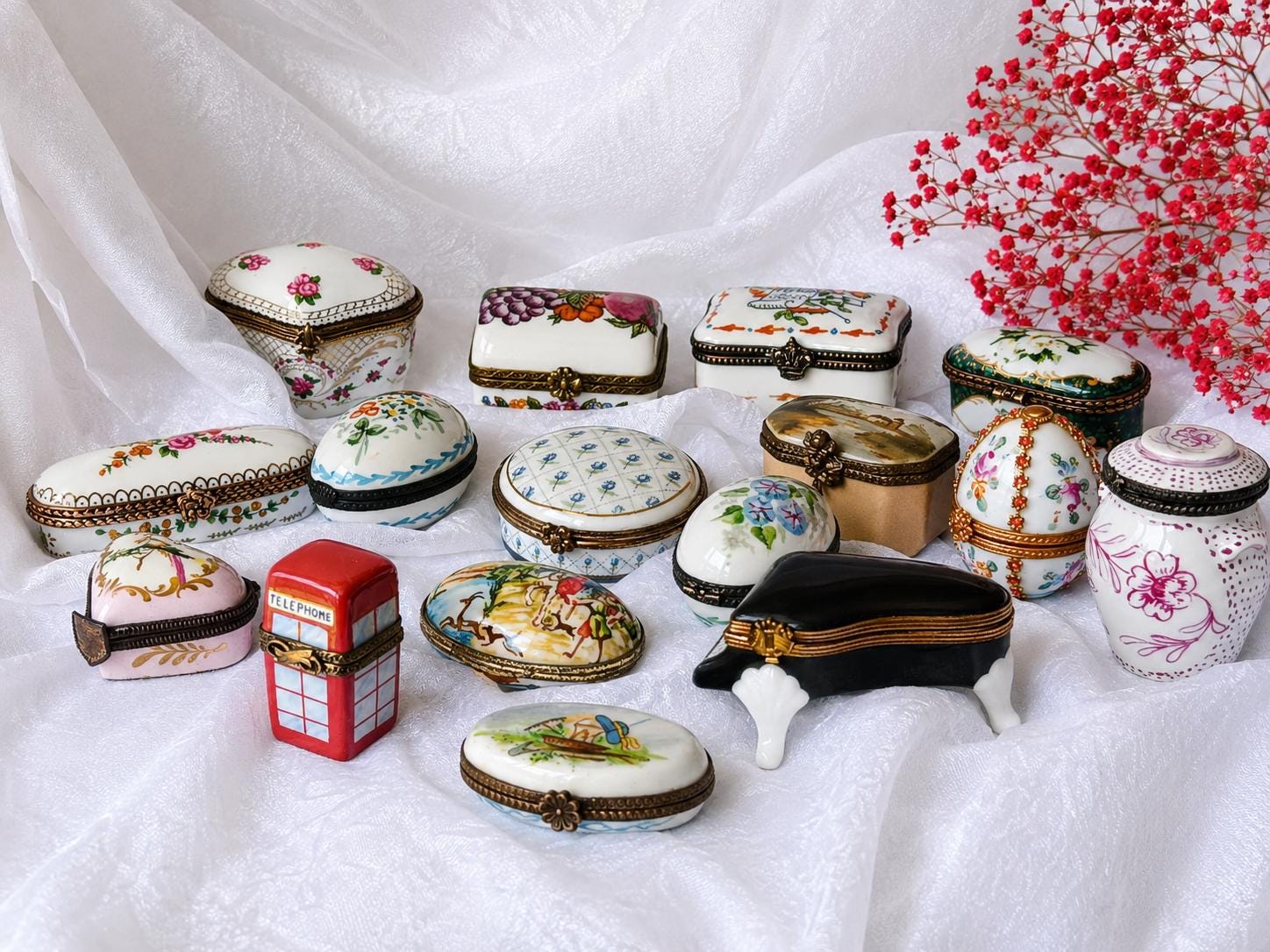 Porcelain Trinket Box - Etsy