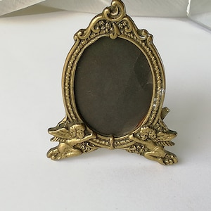 Antique Art Nouveau Cast Bronze Frame - Hand-Carved