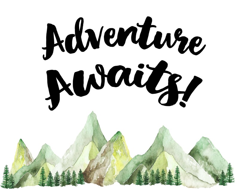 Adventure Awaits Printable - Etsy