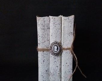 Book set Decorative book set Vintage Book Stack Distressed Books Unbound books Old books Faux books Wedding book decor Farmhouse books