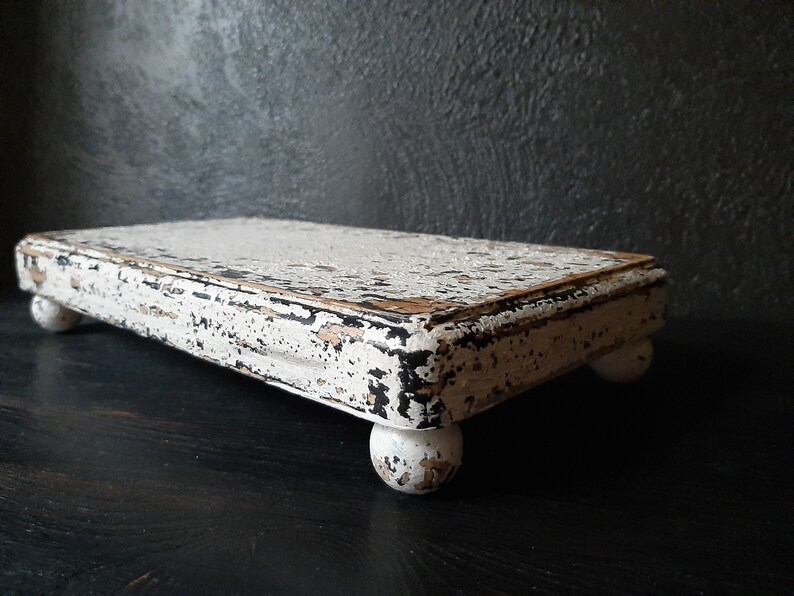 Farmhouse wooden risers for display Decorative wooden tray or Etsy