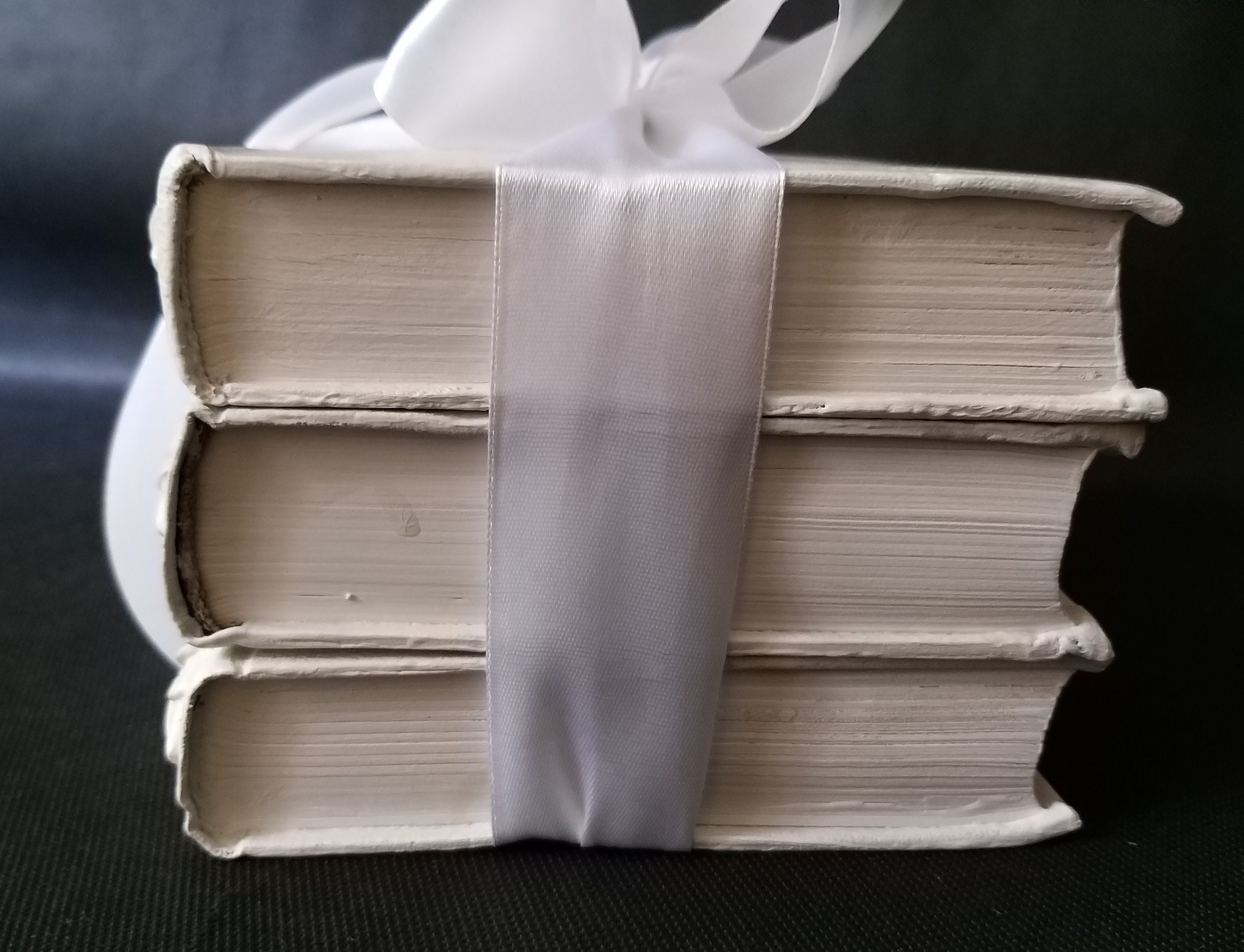 White books for coffee table Decorative books Coffee table Etsy