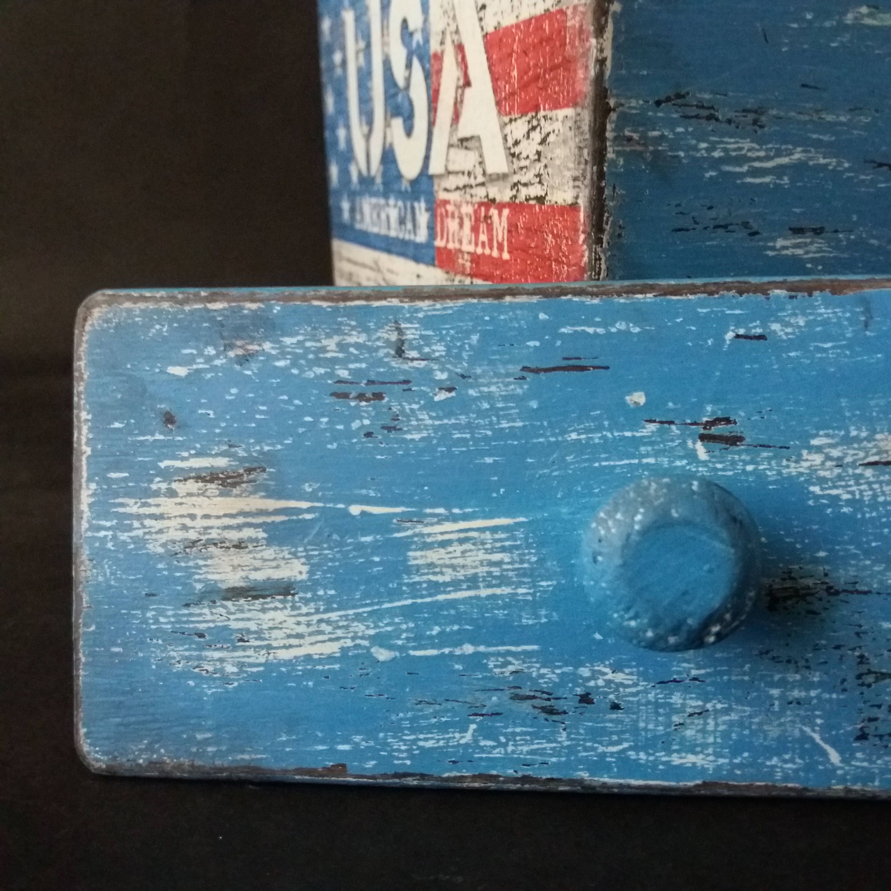 Amerikanische Flagge Holz-Box 4. Juli Dekor rustikale USA | Etsy