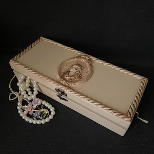 Jewelry storage music box Handmade wooden music jewelry box Unique birthday gift Music birthday gift box Music box for Jewelry storage