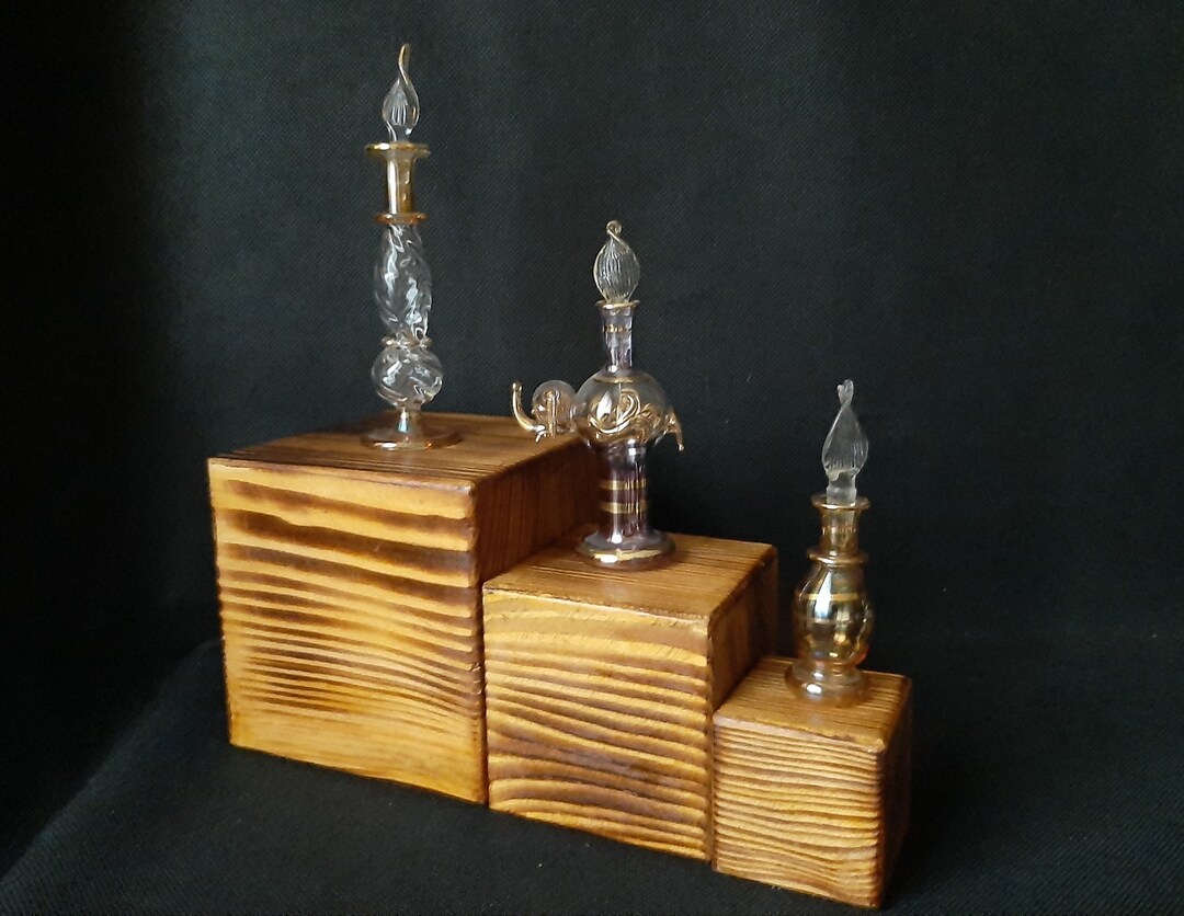 Set of Mini Wooden Blocks Natural Wood Display Stands Wooden Etsy