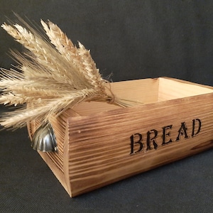 Holzbrotkasten Holzbrotkasten Handgemachter Brotkasten Küchenaufbewahrung Landhaus Bauernhaus Servierbrotkorb Brotaufbewahrung Brotkasten im Landhausstil