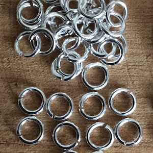 Solid Sterling Silver Jump Rings 925 Silver - Various Sizes - Jewellery Making - Jewellery Repair -