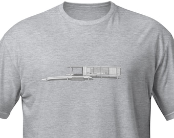 Architecture T-Shirt - Farnsworth House - Mies van der Rohe - Minimalist