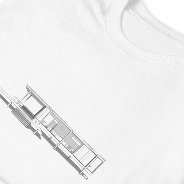 Architecture T-Shirt - Farnsworth House - Mies van der Rohe - Minimalist