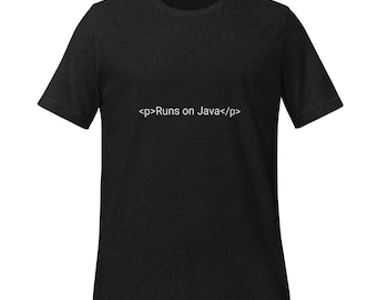 Draait op Java - Coder T-Shirt - Coffee Lover - Java - Webontwikkelaar