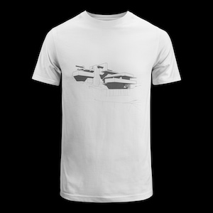Frank Lloyd Wright Fallingwater - Architecture T-Shirt - Lineart