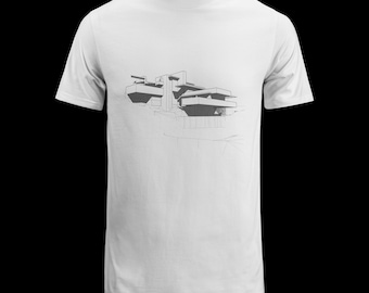 Frank Lloyd Wright Fallingwater - Architecture T-Shirt - Lineart