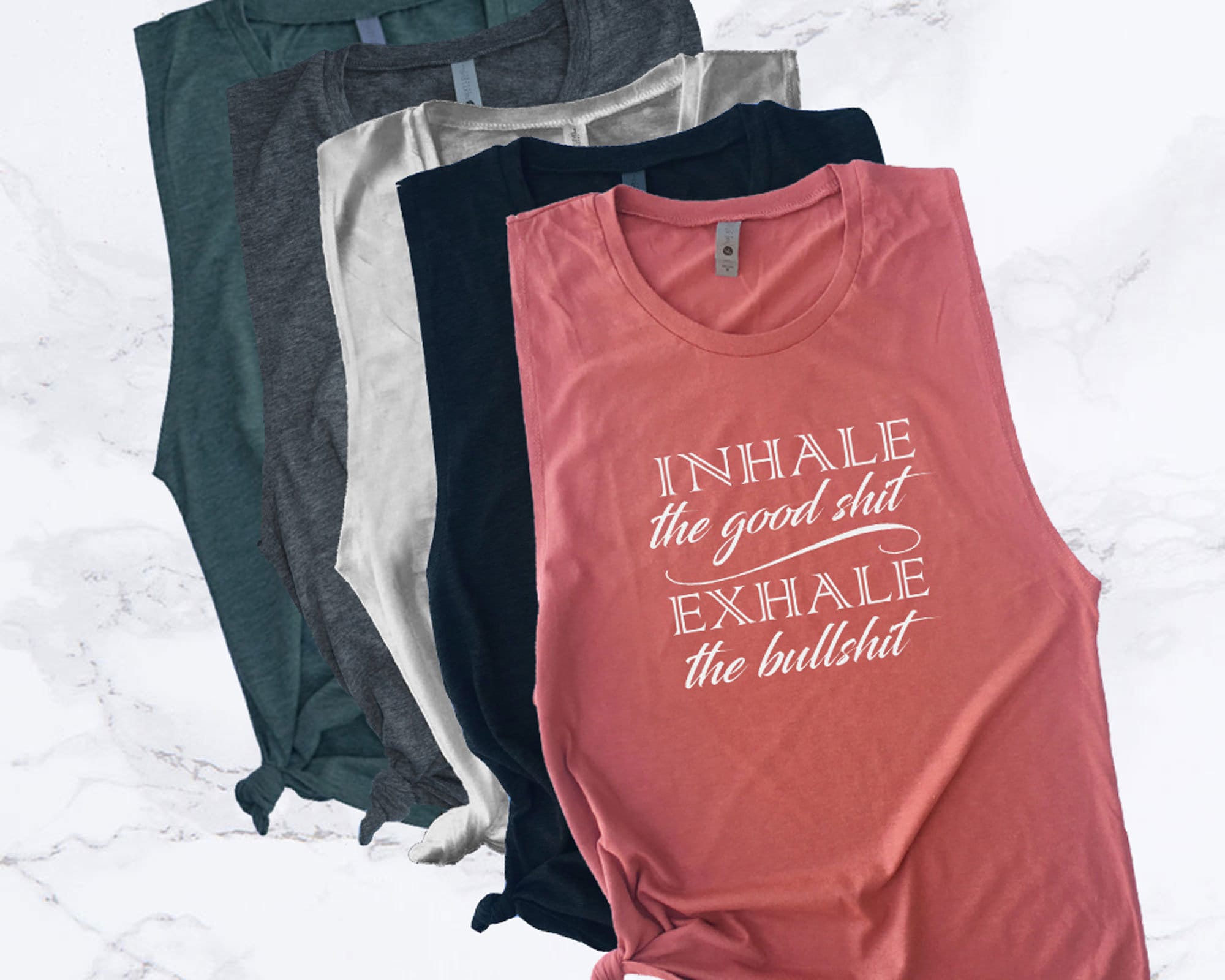 yoga tanks with sayings