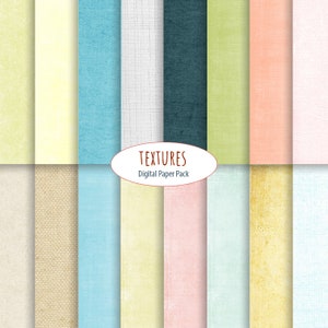Pastel textures digital paper Scrapbook Digital Canvas Texture Craft Printable Backgrounds