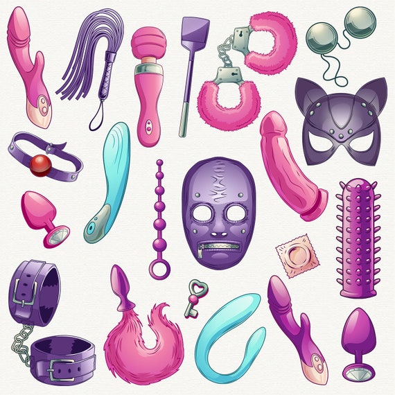 Sex Toys Clipart Intimate Toy Sex Play Dildo Clipart Plug Flogger Fetish  Clip Art Phallus Instant Download Bdsm 