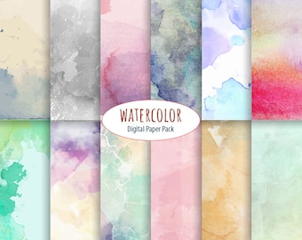 Watercolor Digital Paper Watercolor Backgrounds textured digital paper, watercolor textures, digital scrapbooking paper water splash