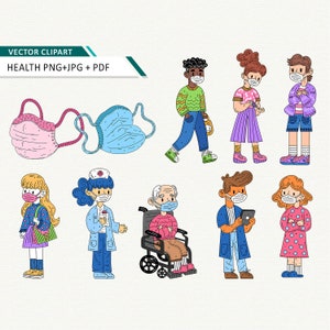 clipart de vírus clipart médico bactérias clipart uso comercial ok download instantâneo