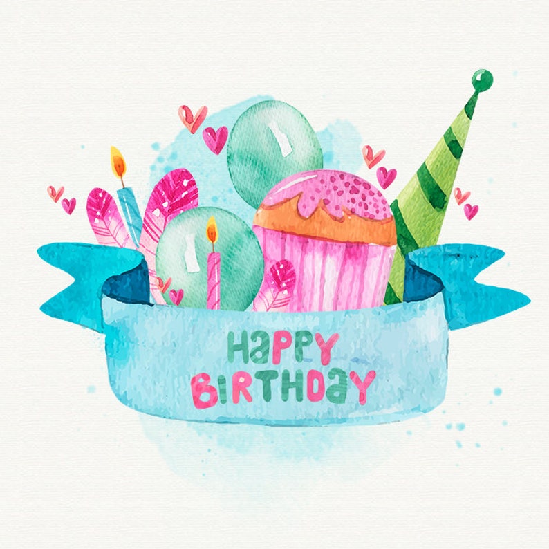 С днем рождения акварельная. С днем рождения акварель. Открытка с днем рождения акварель. Поздравление с днем рождения акварель. Акварельные рисунки с днем рождения.