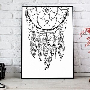 Dreamcatcher Digital Print Dream Catcher Poster Instant Download ...