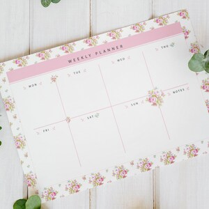 Shabby Chic Planner Printable Weekly Planner Temple Digital File ...