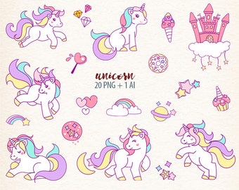 Unicorn clipart commercial use ok