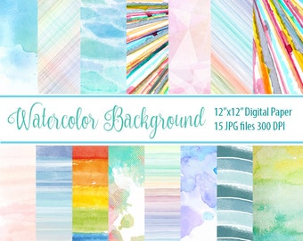Aquarell Digitalpapier, strukturiertes digitales Papier, Aquarell Texturen, Scrapbooking Papier