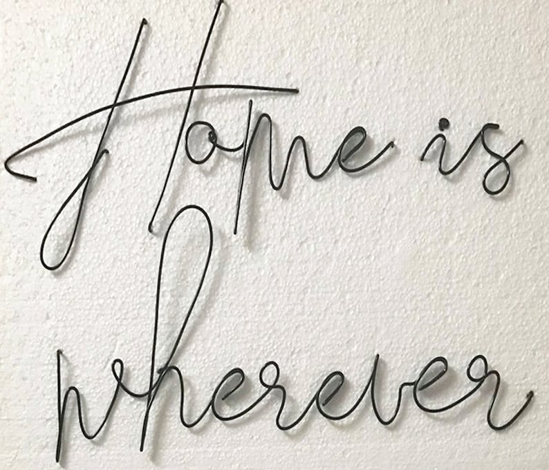 LARGE Size Wire Word Wall Art Decoration CUSTOM WORDS Etsy