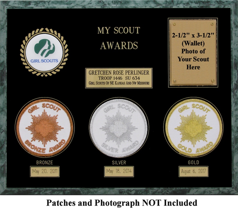 Gold Award Plaque Gold Award Ceremony Gift Girl Scout Patch Etsy