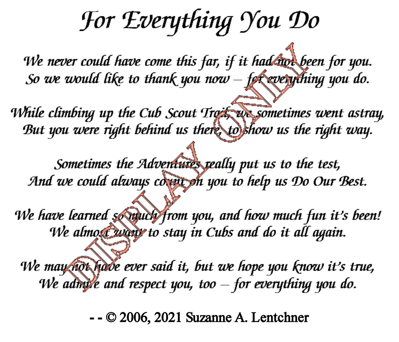 Scout Leader Thank You Gift Unique Den Leader Gift Cubmaster Plaque Cub