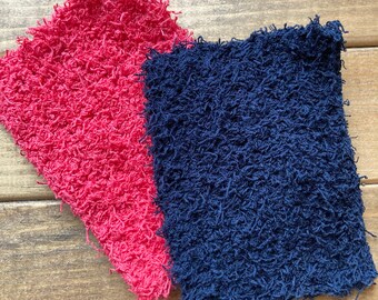 Eco kitchen cotton scrubby, washable, environmentally friendly, reusable, - Set of 3