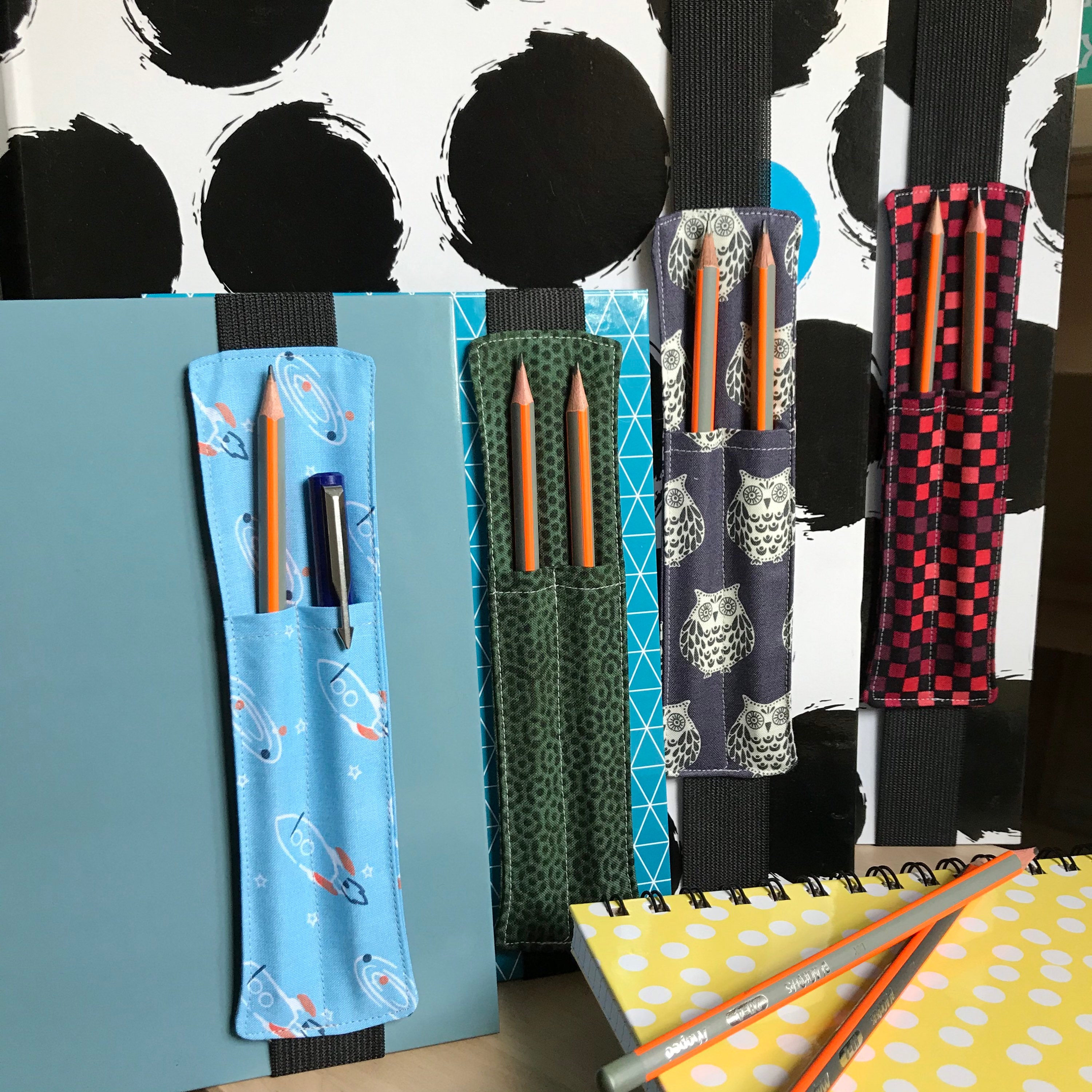 Pen Holder Bookmark Pen Pocket Elastic Aged Pen Holder Etsy UK
