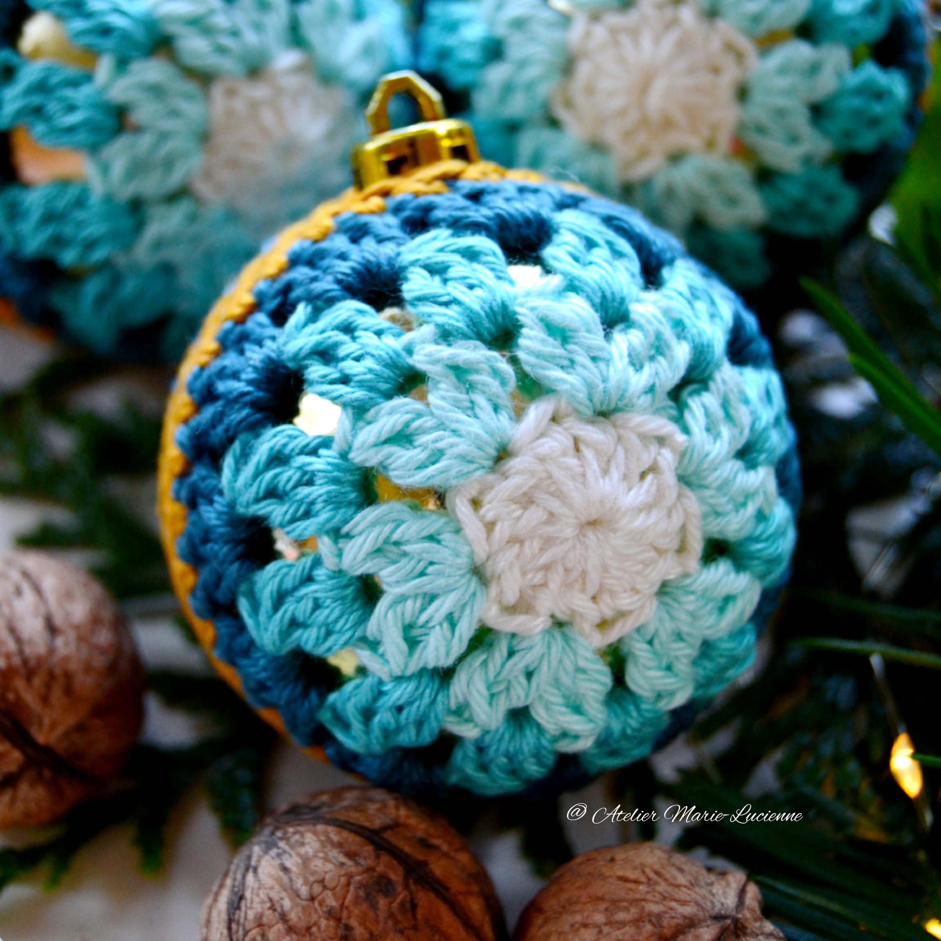 Gehäkelte Weihnachtskugeln gehäkelte Christbaumkugeln 3er Etsy