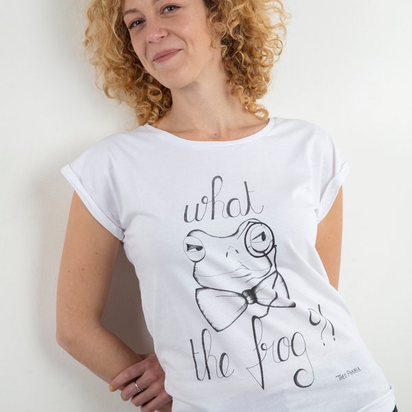 T-Shirt imprimé grenouille humour