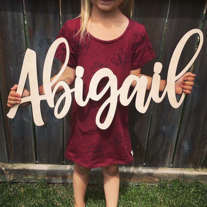 Custom wooden name Sign Nursery Name Sign Baby Crib Name Etsy