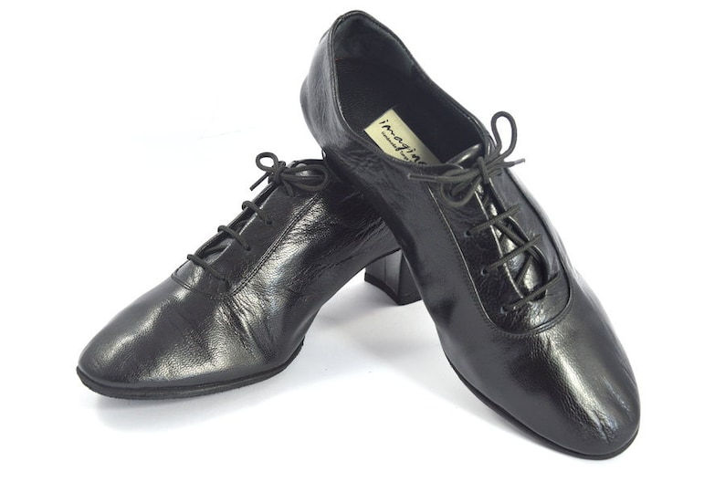 Elegant Women Oxford Dance Shoes by Very Soft Black Leather Etsy