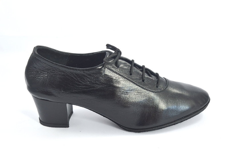 Elegant Women Oxford Dance Shoes by Very Soft Black Leather Etsy