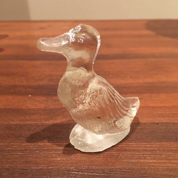 Pair of Miniature 1930's Glass Duck Figurines - Etsy