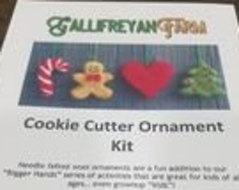 cookie cutter ornament needle felting kit