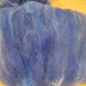Art batt - bfl teñido a mano, texturizado, perfecto para fieltro, spinning,
