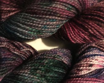 hand dyed, superwash highland wool sock yarn