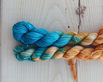 Sea and shore mini set sock weight merino yarn