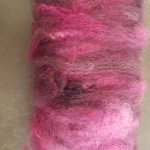 Art batt - merino teñido a mano, bfl, angora, perfecto para fieltro, spinning,