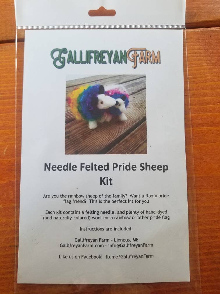Needle Felting Kit Sheep Including Everything to Make Felting Supplies  Needle Felting Kits for Beginners Length 4 Inch 10cm 