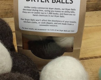 wool Dryer balls--set of 3